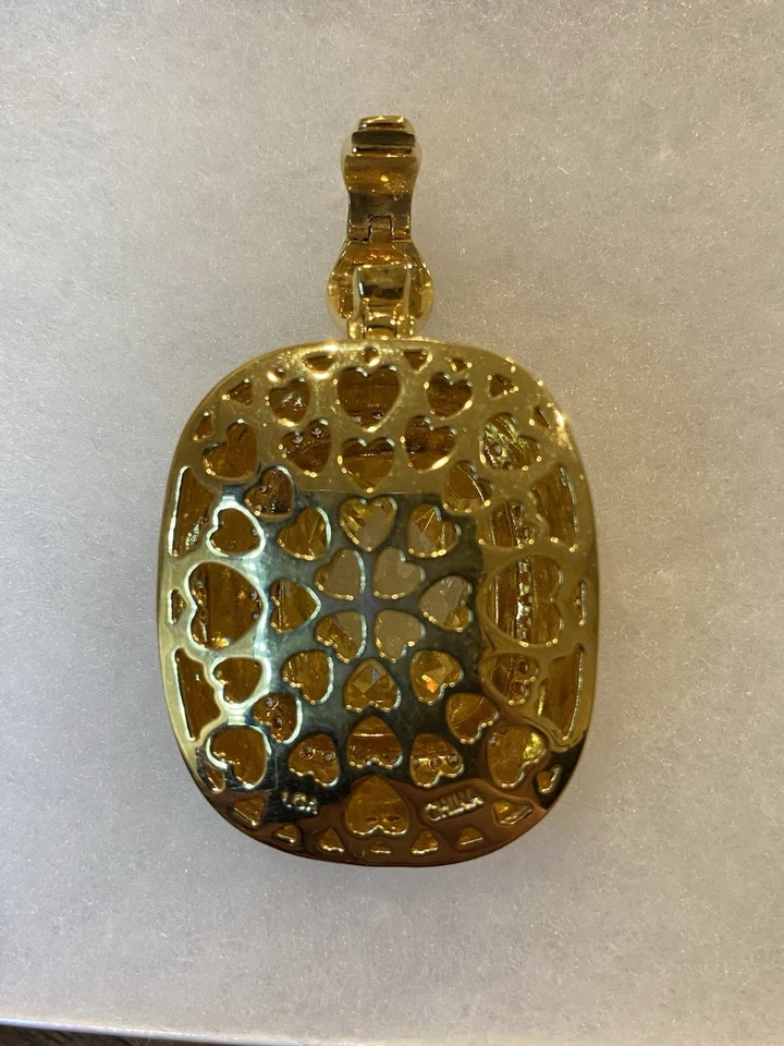 Colgante Lauren G Adams Cristal Amarillo Esmalte Circonita Circonita Chapado en Oro 18k Foto 3 de 4