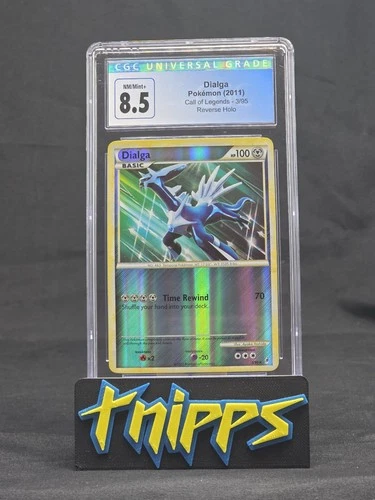 2011 Pokemon Call of Legends Dialga 3/95 Reverse Holo NM-MINT+ CGC 8.5 BLUE LBL