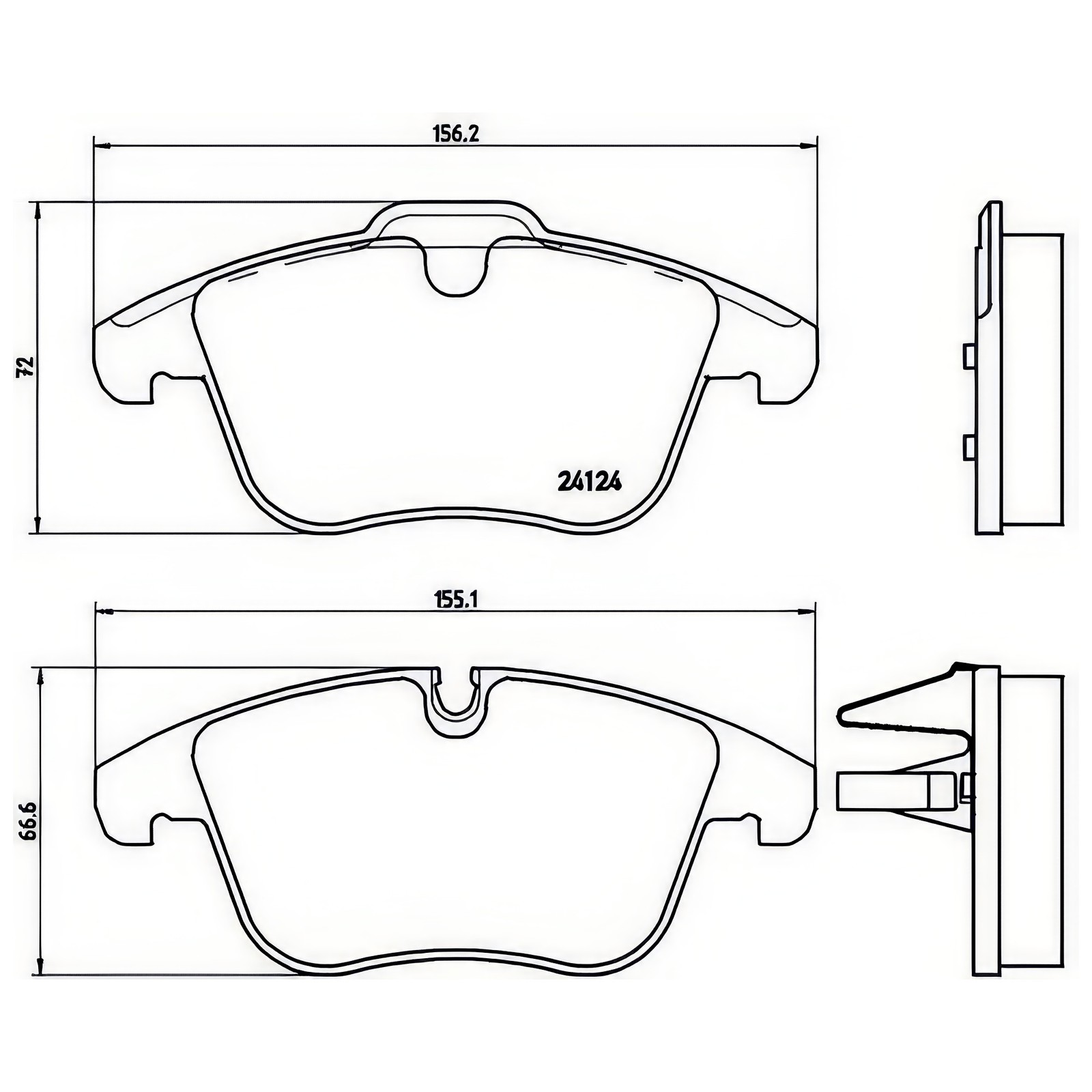 Brembo Front Brake Discs & Pad Set Fits Jaguar XF 2.0 2.2 D 2.7 D 3.0 3.0 D 4.2