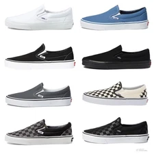 Vans Classic Slip On Canvas Men Women Unisex Everyday Slip On Shoe