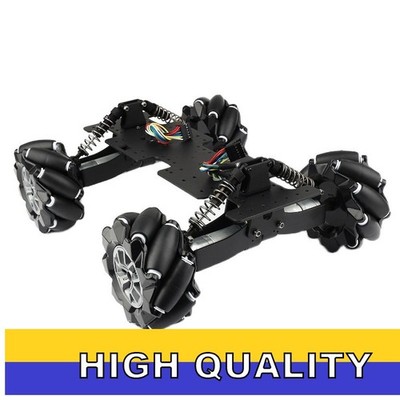 Omnidirectional Mecanum Wheel Robot Car Chassis Kit Unassembled DIY Kit id89