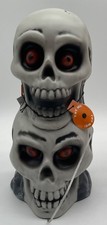 Halloween Stacked Skulls Light Up 12  Blow Mold Decor Hyde  Eek Target Decor