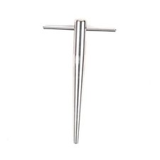 Trumpet mouthpiece shank dent removal. Tool for precision restoration of