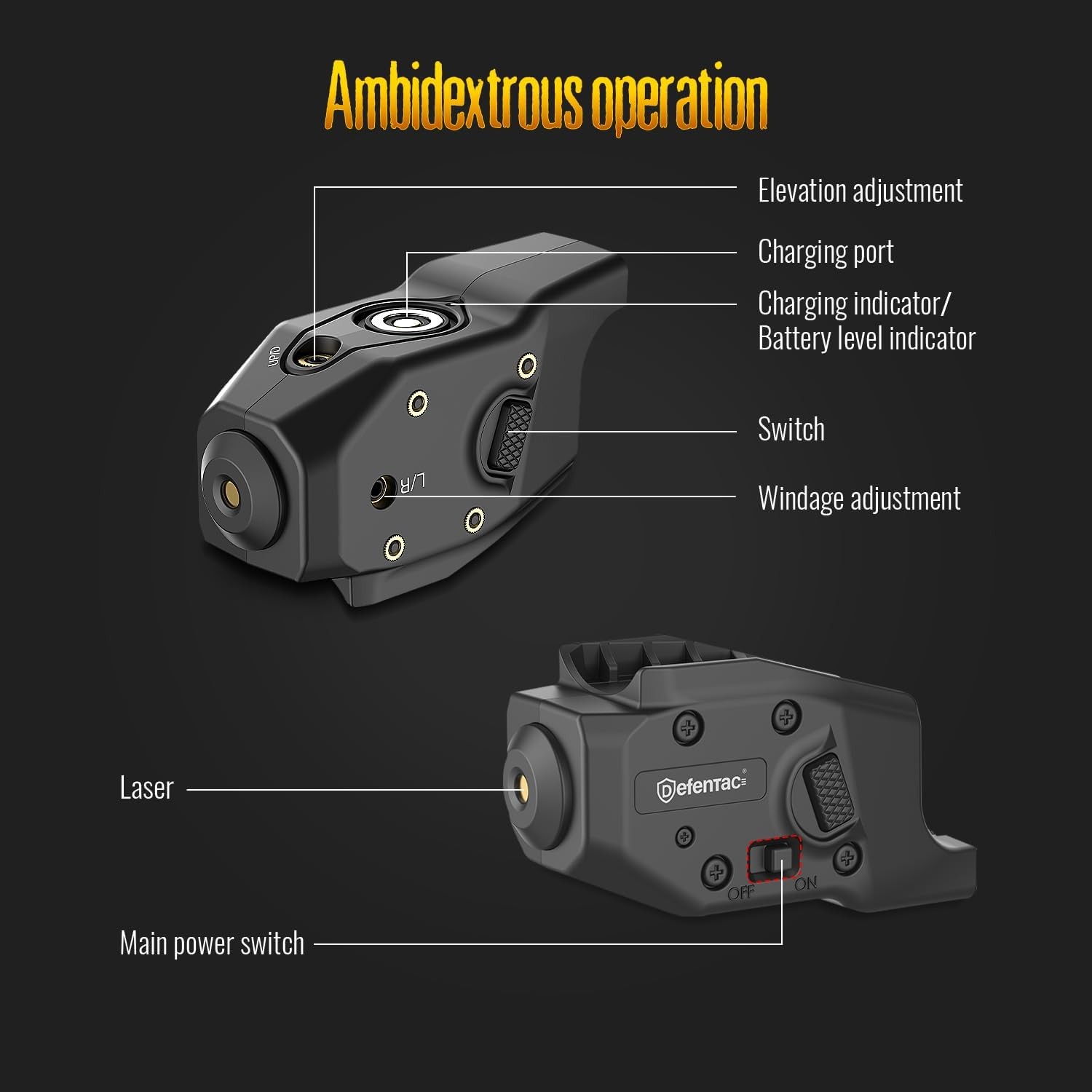Green Laser Sight Is Exclusive Compatible with Glock G26/G27/G28/G33/G39 Only, M
