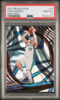 2021-22 Panini Revolution Asia Red Luka Doncic #33 PSA 10 Gem Mint