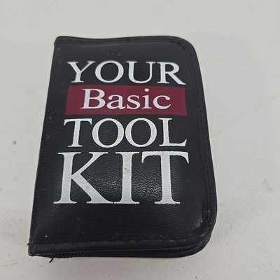 YOUR BASIC TOOL KIT Screwdriver & Socket Set in Zippered Case