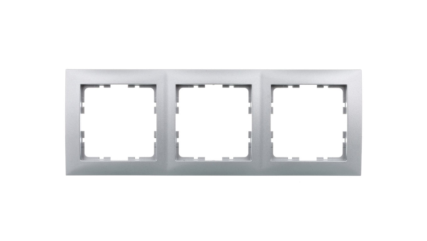 Berker B.Square Triple Frame Aluminum 5310138994