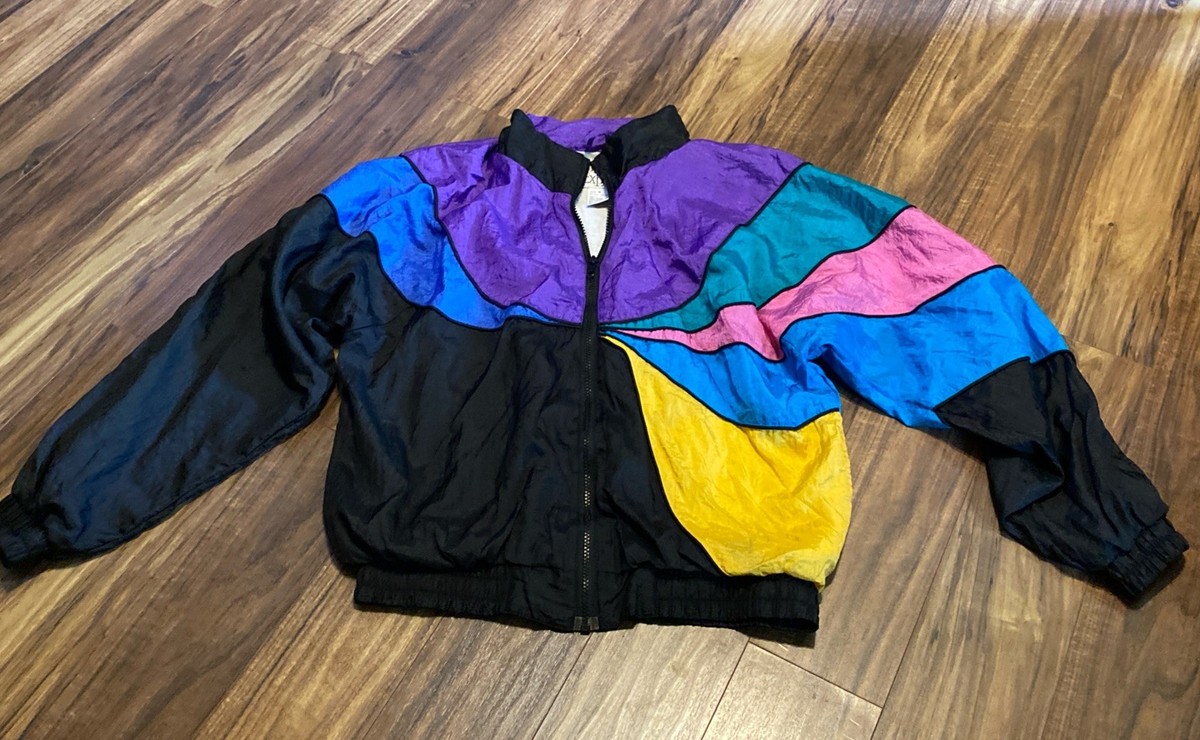 Vintage Olympic Exposure 1990's Colorblock Windbreaker Track