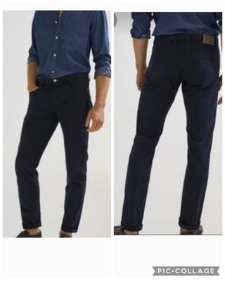 Massimo Dutti Stretch Cotton Slim Straight Denim Jeans Style Chino Pants NWT 32