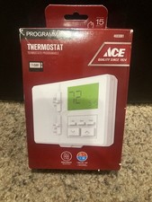 Ace Programmable Thermostat 1 Heat/ 1 Cool Setting 4693081 New Open Box