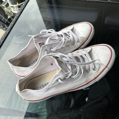 Converse All Star Low Top Sneaker Weiß EU 45  Stoff Schnürung
