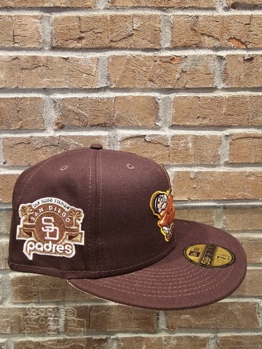 New Era 59Fifty San Diego Padres MLB Club Fitted Hat Size 7 1/2, 50th Anniv