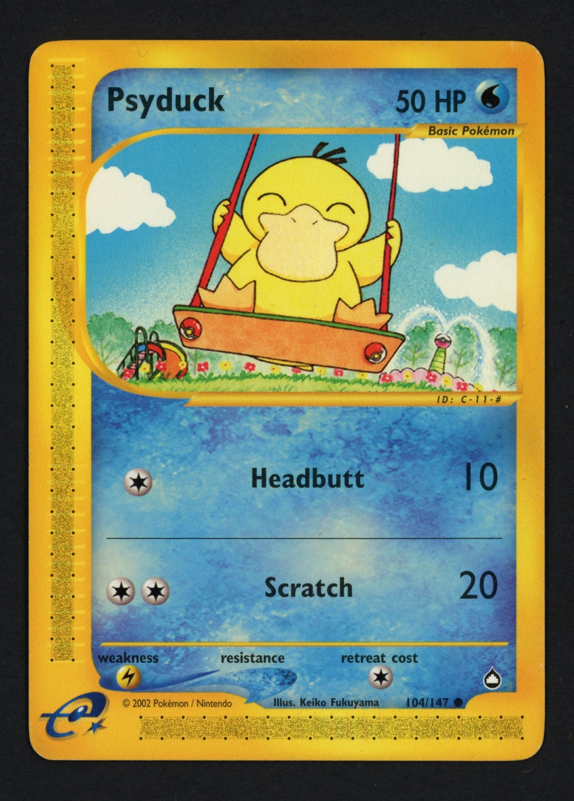 Psyduck 104/147 Aquapolis Common Pokemon TCG