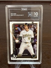 2025 Topps Update Nick Kurtz Debut TAG 10 GEM MINT - Oakland Athletics #US197