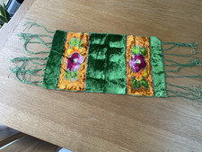 Vintage Silk Velvet Table Runner