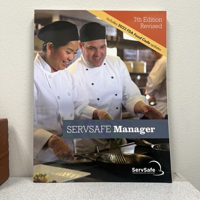 ServSafe Manager 7th Edition Revised 2022 FDA Food Code Training Book (No Sheet)