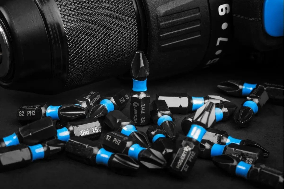 PH2 Magnetic, 1/4 Inch, Impact bits 20 pcs, 25 mm HT1S701 Hogert