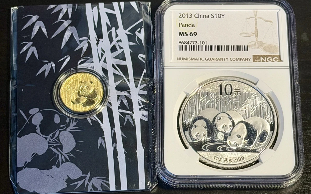 Chinese Panda MS 69 Graded 2013 Silver Bullion Coins for sale | eBay