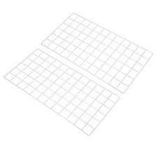 24"x12" Wire Grid Panel, 2pcs for Home Office, White