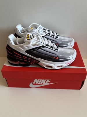 nike tuned 3 white and red