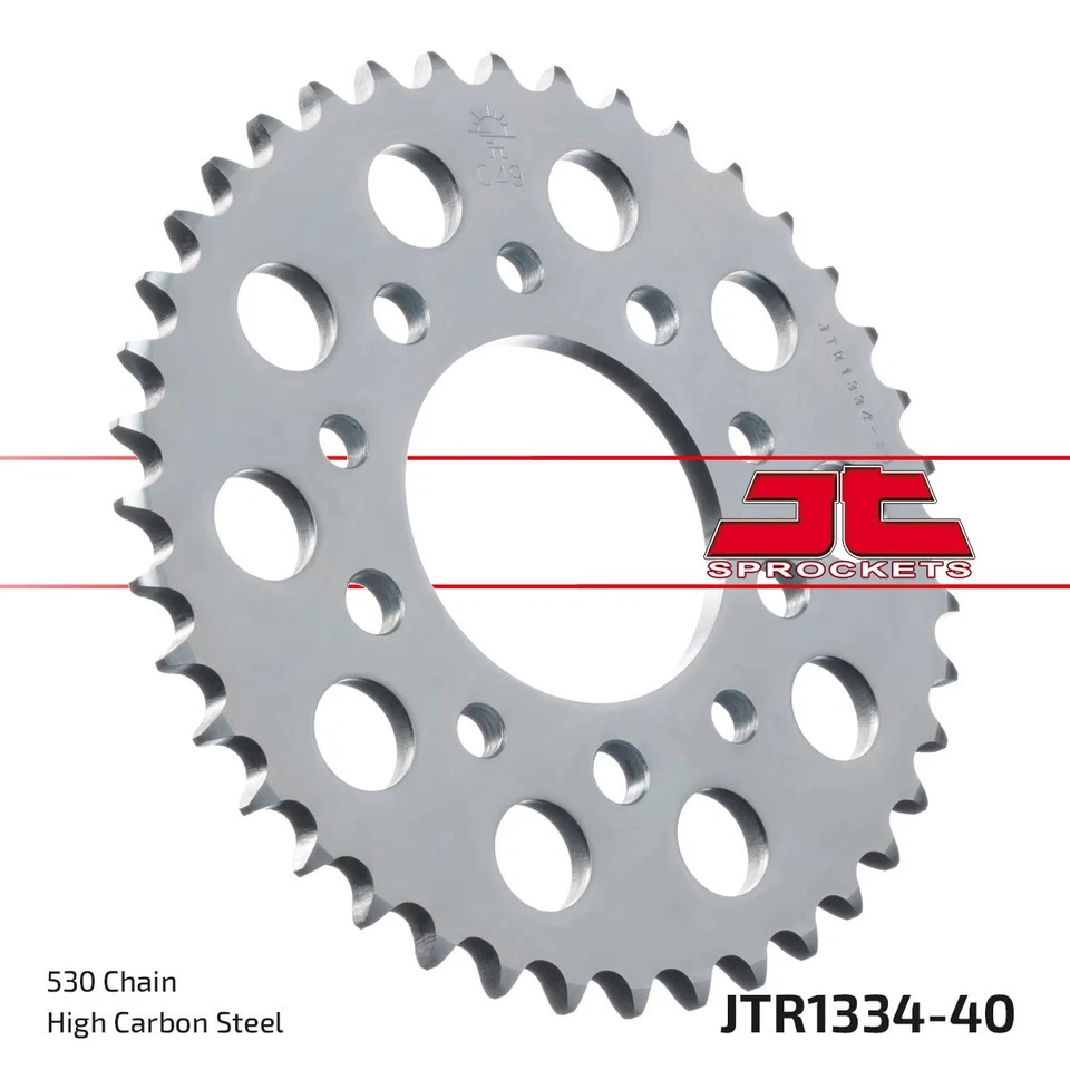 Steel Rear Sprocket - 40 Tooth 530 JT JTR1334.40 For Honda CB/R/X VF/R - Image 2 of 3