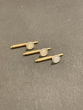 Vintage 14k Yellow Gold and Platinum Shirt Studs Carter and Gough