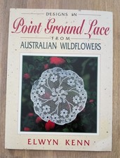 Point ground lace from Australian wildflowers Elwyn Kenn lacemaking book pattern