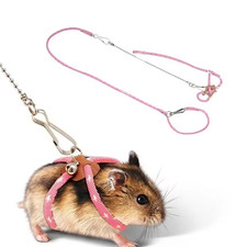 Small Pet Adjustable Soft Harness Bird Parrot Mouse Hamster Ferrets Rat Pig Leas