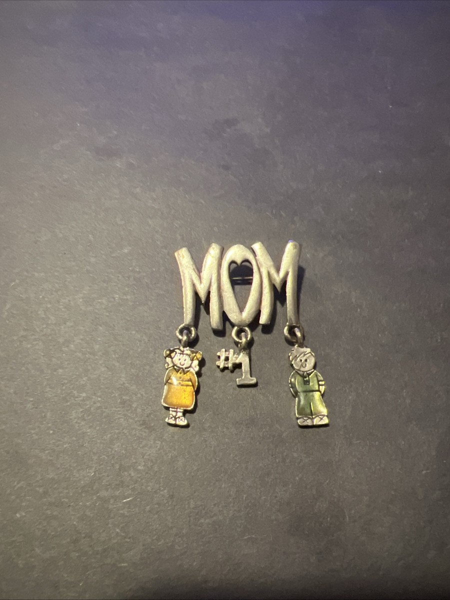Vintage Pin #1 Mom | eBay