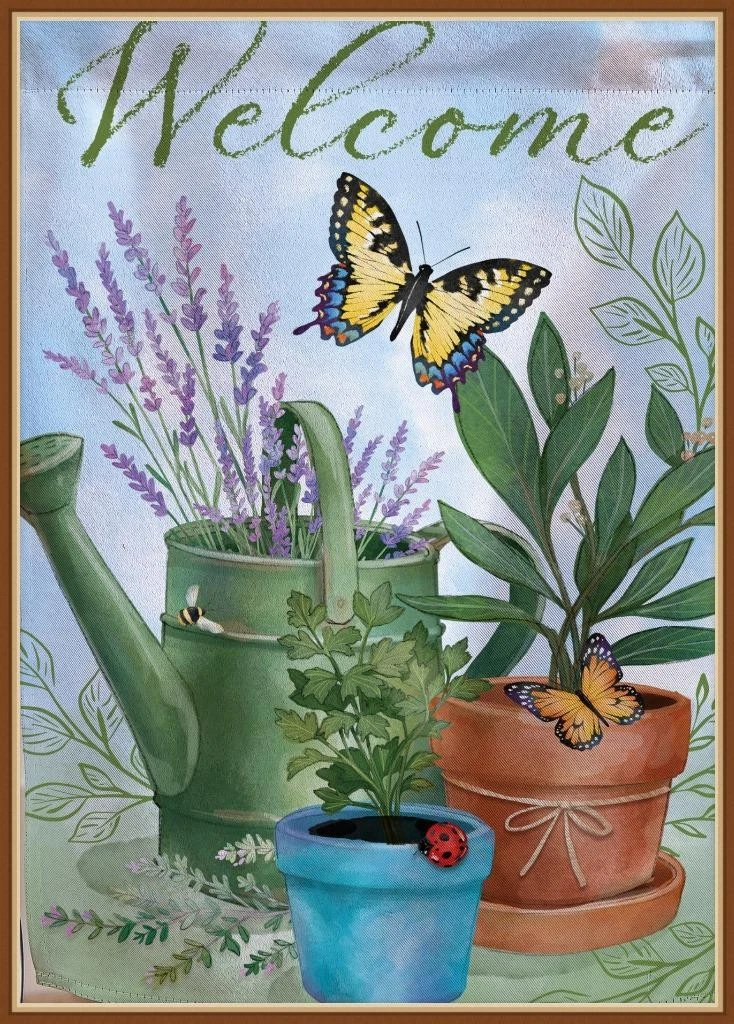 Evergreen Reflections Garden Flag