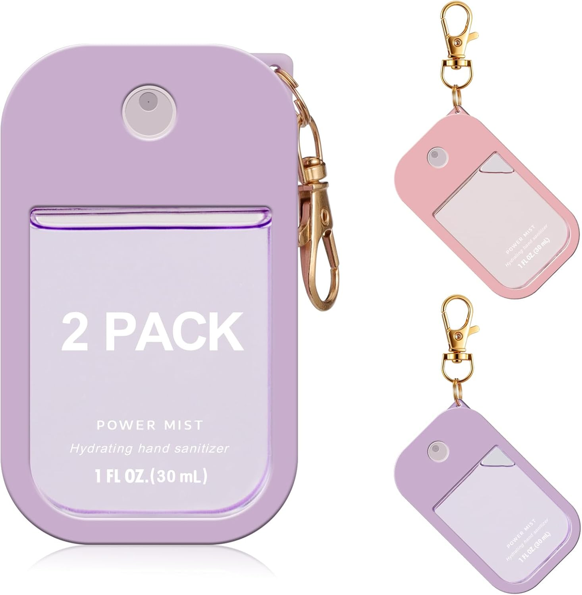 2 Pack Silicone Case for Touchland Hand Sanitizer Spray 1 FL OZ/30