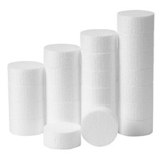 FFchuanhe 2in 24pcs Foam Circles for Crafts Styrofoam 2 2 1in 24pcs, White