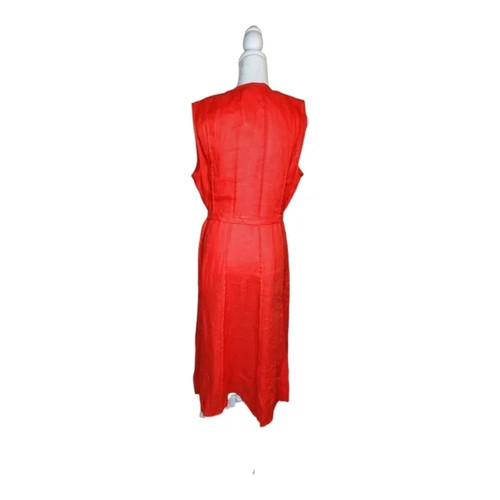 J.Crew Seamed linen dress with removable belt S - Picture 3 of 8