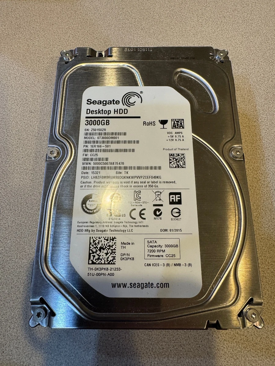 Seagate Barracuda St3000dm001 3tb for sale | eBay
