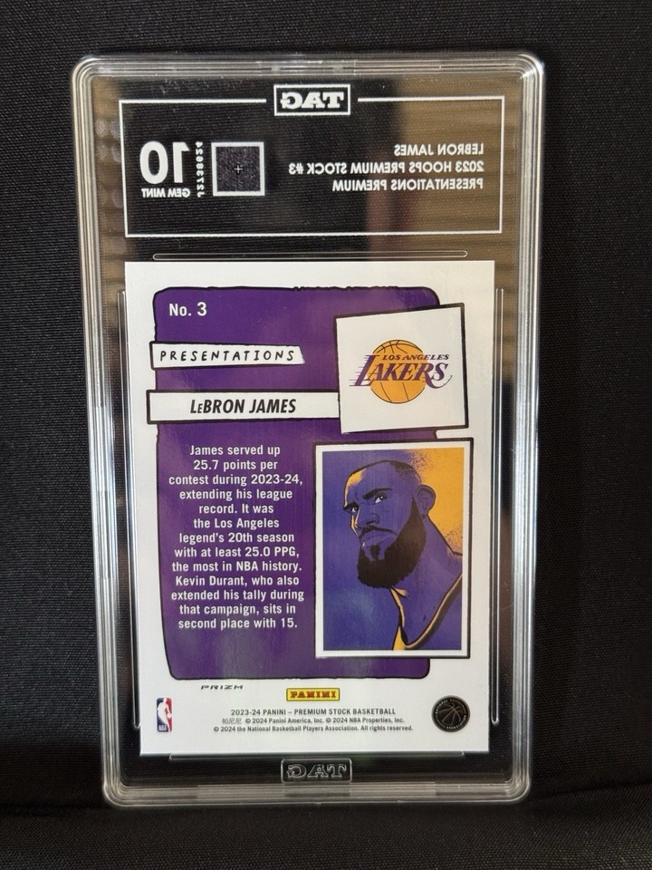 2023-24 Hoops Premium Stock LeBron James Presentations SSP Case Hit ...