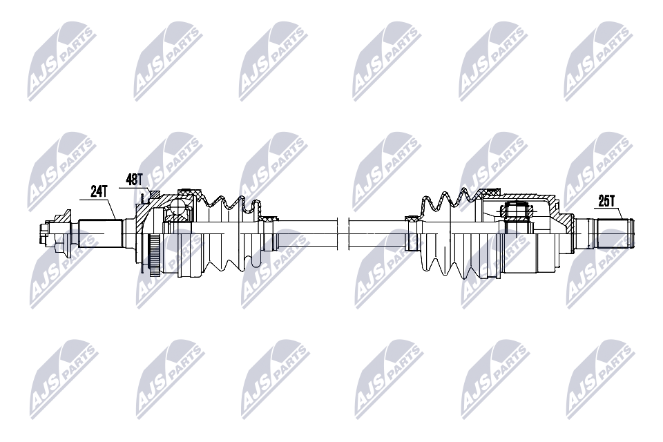 Fits NTY NPW-KA-404 DRIVE SHAFT LEFT PICANTO 1.0 2004-2011 - Image 5