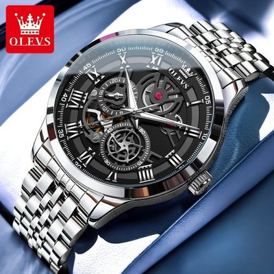 Automatic Mechanical Waterproof Watch Luxury Dial Men's Men Strap