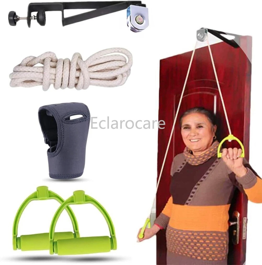Steel Shoulder Arm Pulley System Set Over Door Rehab Exerciser for Home Physical