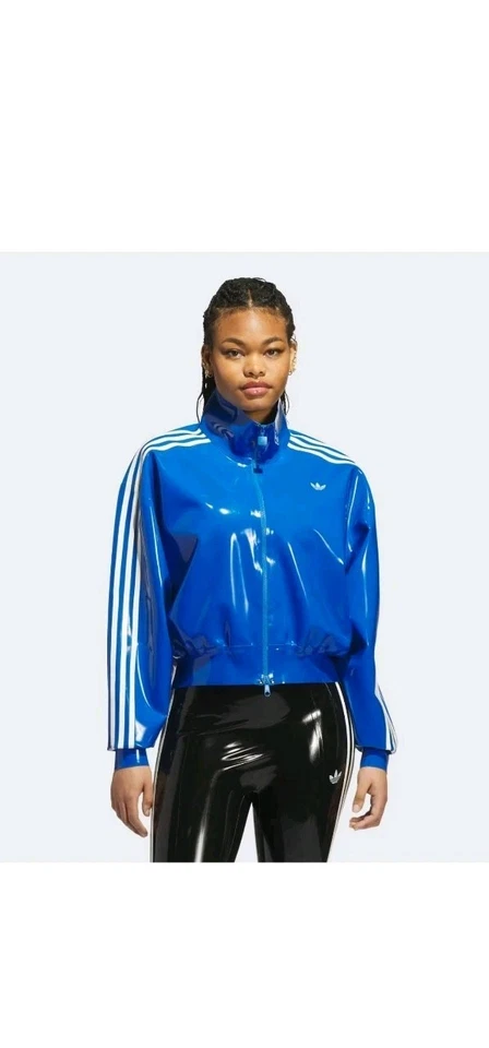 ADIDAS LATEX 3-STRIPES BLUE SPORTS JACKET - JD1055 - BRAND NEW WITH TAGS - RARE - Image 3 of 4
