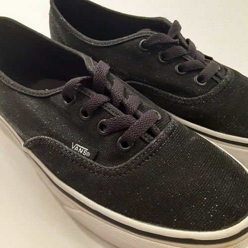 black shimmer vans