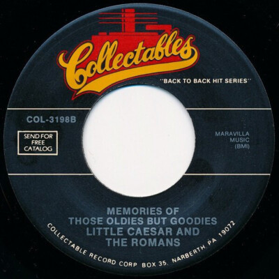 Little Caesar & The Romans Those Oldies But Goodies / Memories Of Those Oldies