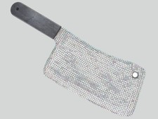 Ghost Face Bling Cleaver Rhinestone Halloween Prop Scream Costume Plastic Horror