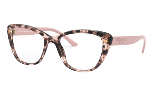 Montatura occhiali da vista per donna montature Prada gatto grandi cat eye  rosa | eBay