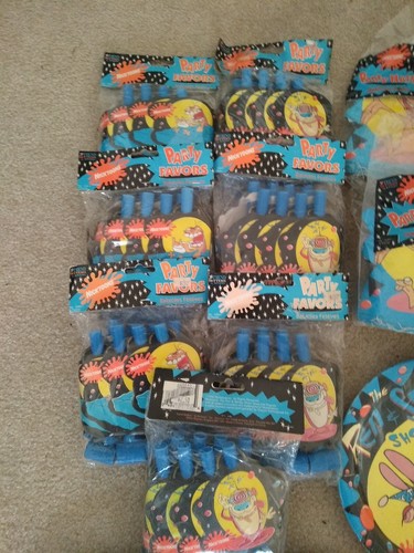 Ren & Stimpy ULTIMATE Birthday Party Set!! TREND SETTERS * 1992 NICKELODEON LOT - Picture 2 of 12