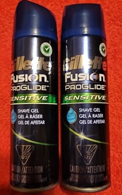 Gillette Fusion ProGlide Shave Gel Sensitive 7oz  (2pk)