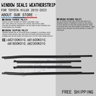 <!--F#f_0-->2015-23 FIT FOR TOYOTA HILUX GENUINE OUTER WINDOW SEALS WEATHER STRIP 4 Doors<!--F/-->