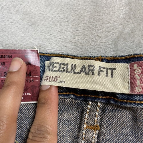 NWT Deadstock Levi’s Jeans Men’s 31x34 (Fits 30x33) Blue Denim Y2K 2000 Straight - Picture 7 of 20