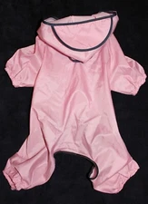 Dog Cat Rain Coat Pants Overall Raincoat Hoodie Waterproof For SMALL Pet sz XS-M