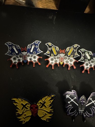 6 Pin Lot ICP Killjoy Club Psychopathic Rydaz Dark Lotus Butterfly Wicked Dream - Picture 2 of 4