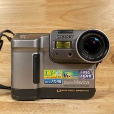 Sony Mavica MVC-FD88 Digital Camera Gray 1.3 MP 2.5" LCD 8x Optical Zoom Compact